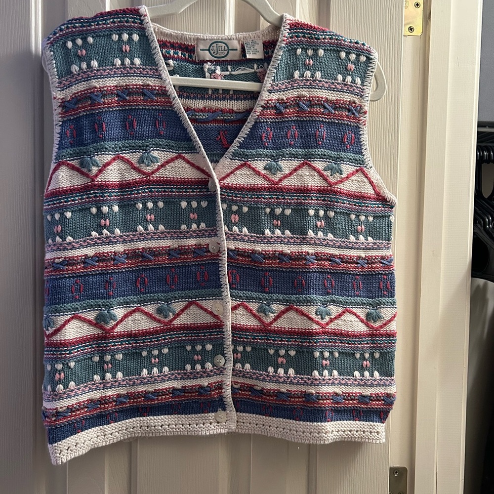J. Jill Multicolor Knit Sweater